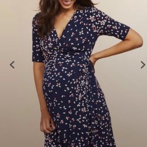 Motherhood Maternity petal wrap dress